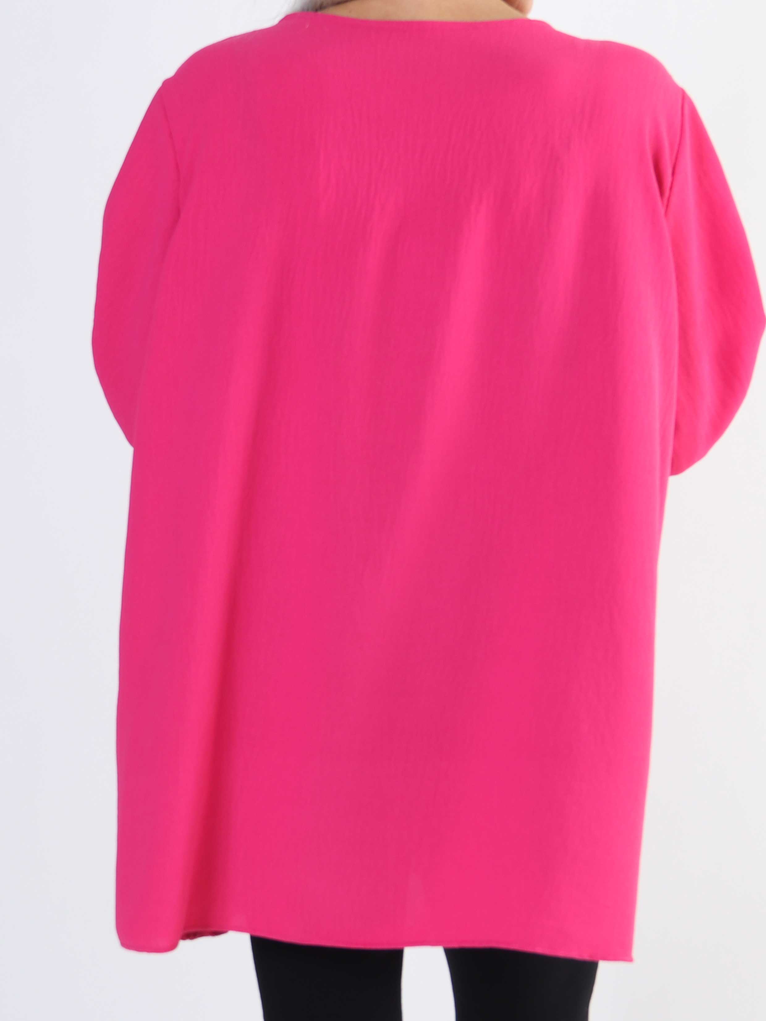 Claudia - Basic tunika med dragkedja i plus size